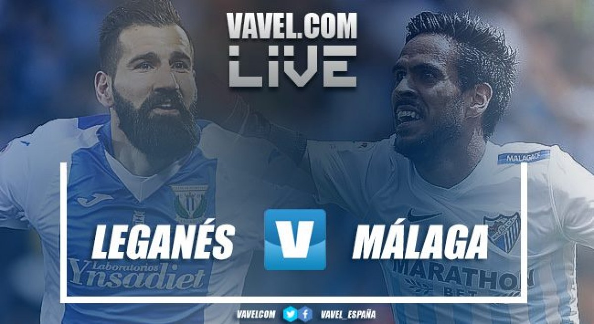 CD Leganés - Málaga CF, en vivo y en directo online en LaLiga 2018 (0-0)