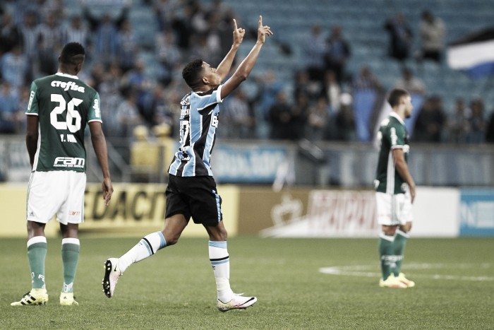 Grêmio vence Palmeiras, mas deixa classificação em aberto na Copa do Brasil