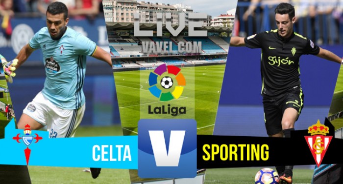 Resultado Celta de Vigo vs Sporting de Gijón en Liga 2016 (2-1)