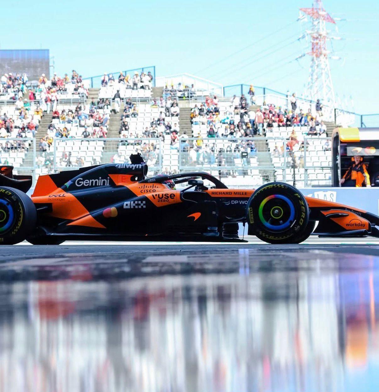 F1 GP do Japão: Piastri lidera TL2 e supera Mercedes