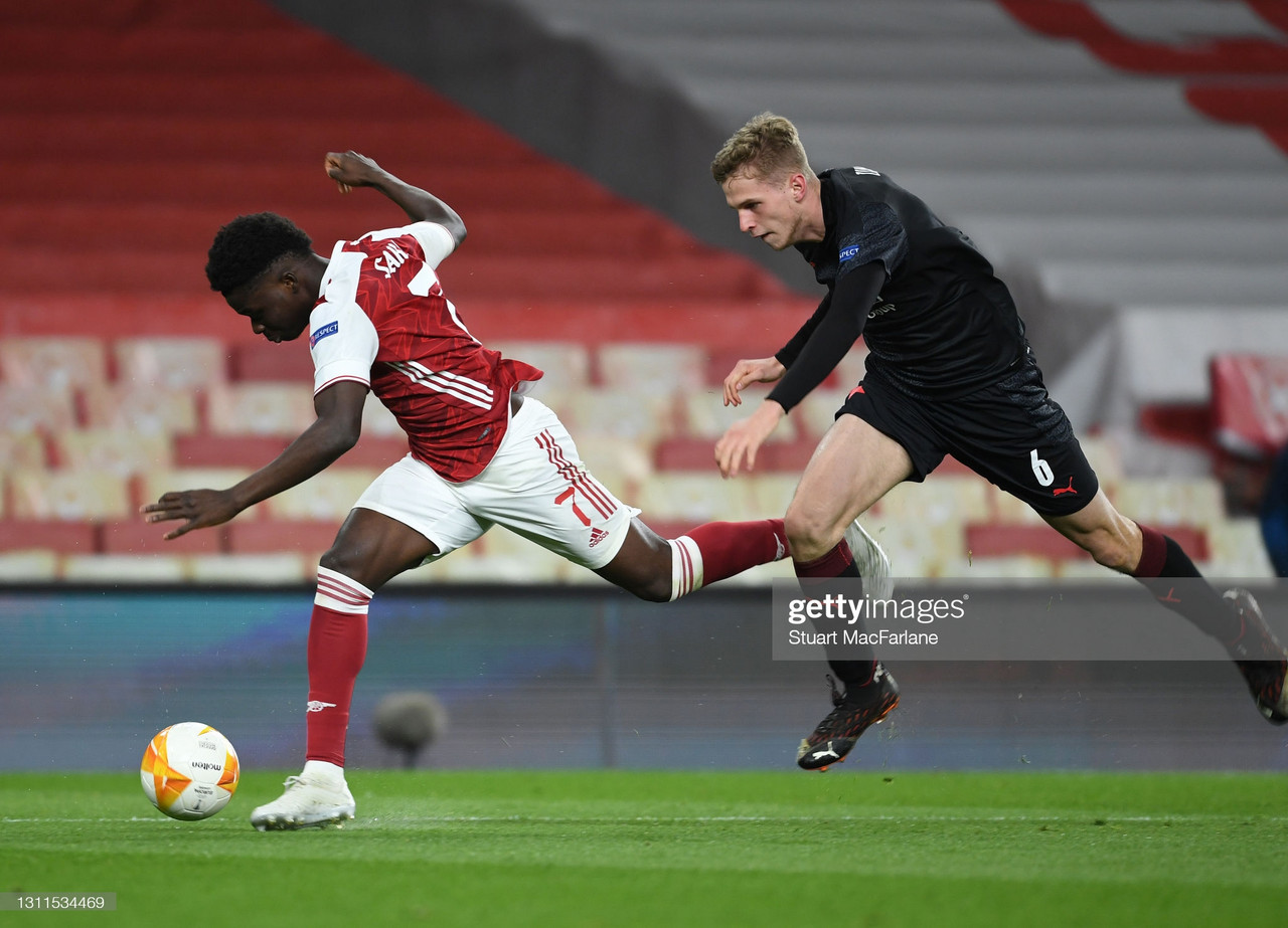 Bukayo Saka must return to left-back in Kieran Tierney's absence