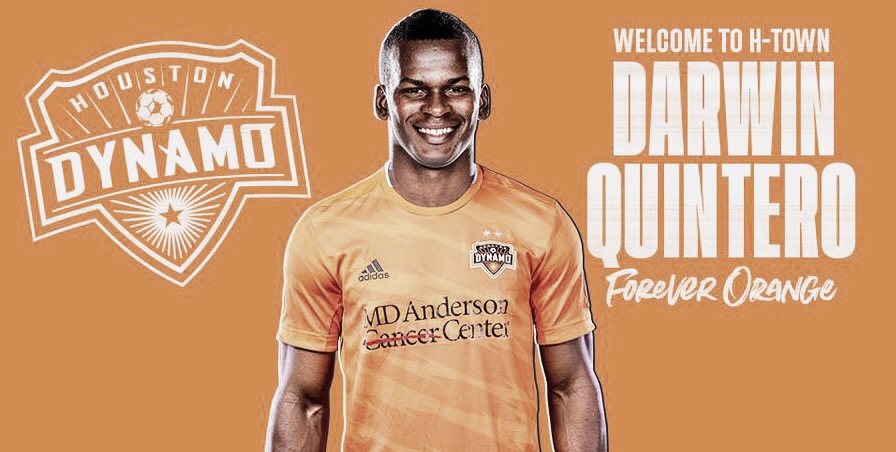Darwin Quintero goleará
con Houston Dynamo