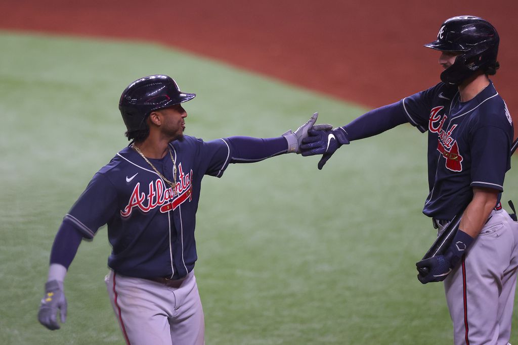 National League Championship Series: Braves hold off late Dodgers rally to take Game 2 