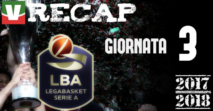Legabasket: risultati e tabellini della terza giornata
