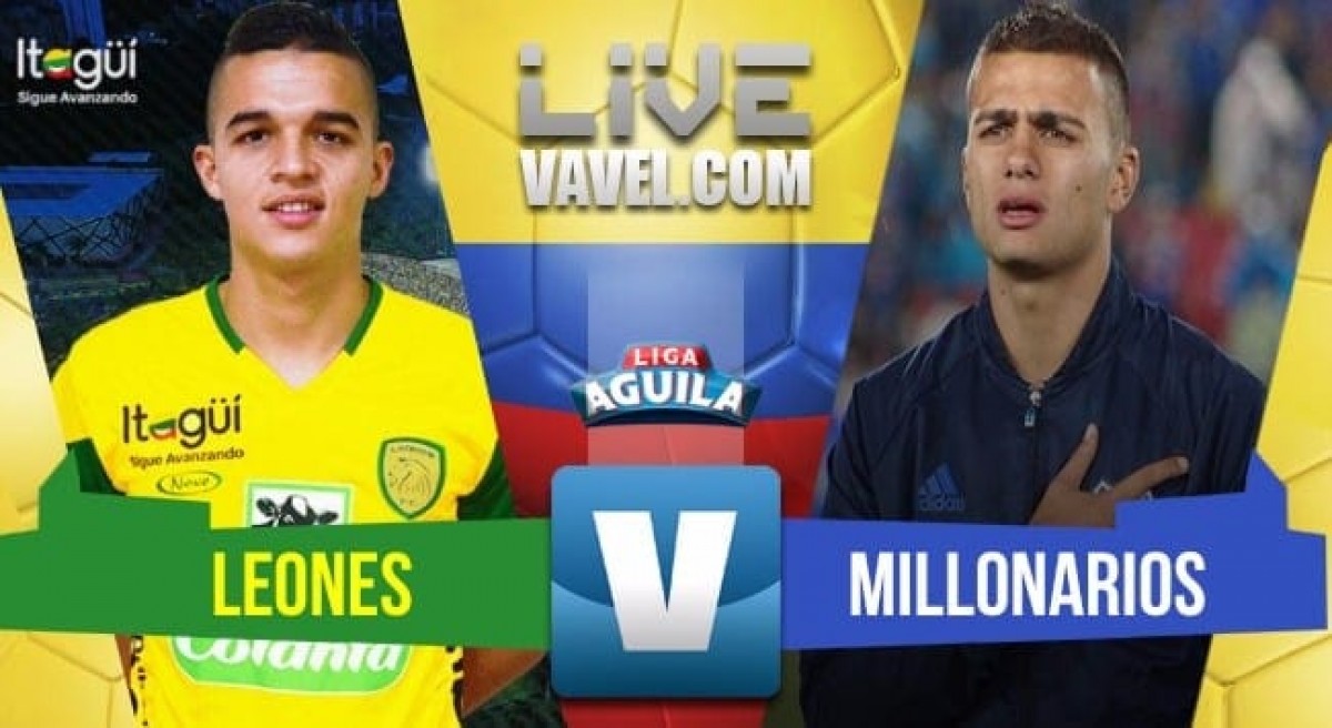 Leones vs Millonarios en vivo online en Liga Águila 2018-I (2-1) Leones vs Millonarios en vivo online en Liga Águila 2018-I (2-1)