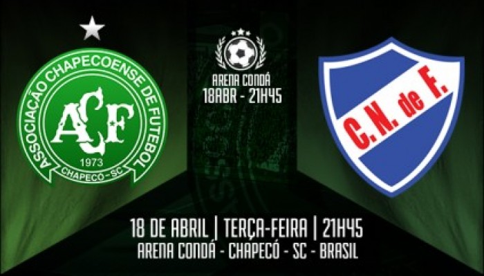 Resultado Chapecoense x Nacional na Copa Libertadores 2017 (1-1)