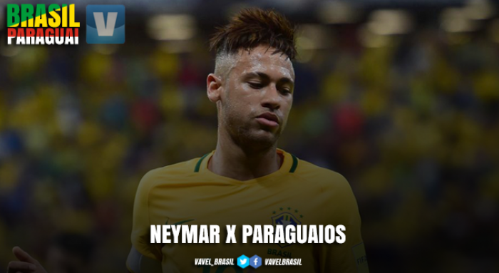 Retrospecto: Neymar nunca balançou as redes contra o Paraguai