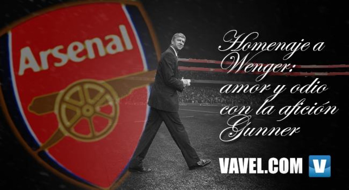 Homenaje a Wenger: amor y odio con la afición 'Gunner' Homenaje a Wenger: amor y odio con la afición 'Gunner'