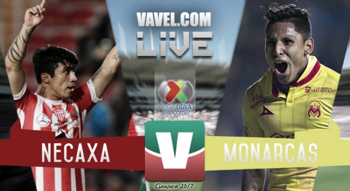Resultado y goles del Necaxa 2-1 Monarcas de la Liga MX 2017