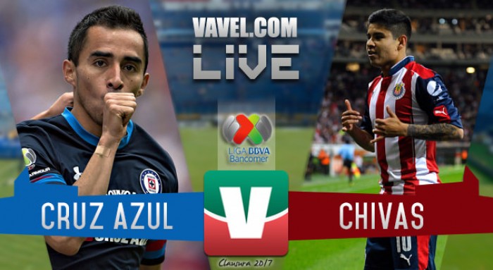Resultado y goles del Cruz Azul 2-1 Chivas en Liga MX 2017 Resultado y goles del Cruz Azul 2-1 Chivas en Liga MX 2017