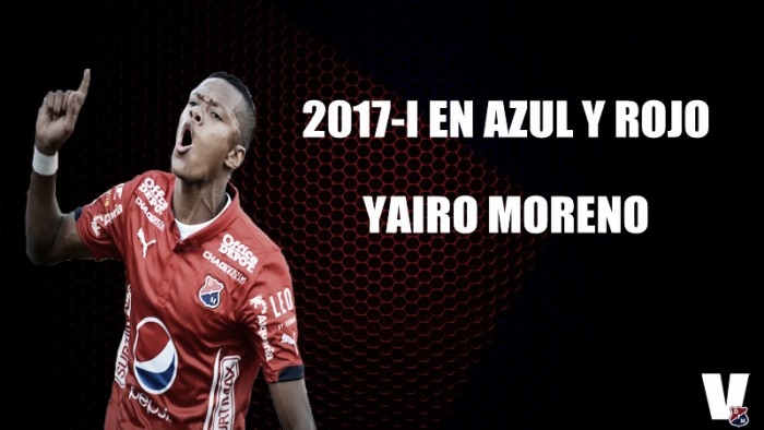 2017-1 en azul y rojo: Yairo Moreno