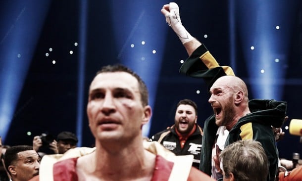 Tyson Fury becomes World Heavyweight Champion with UD over Wladimir Klitschko Tyson Fury becomes World Heavyweight Champion with UD over Wladimir Klitschko