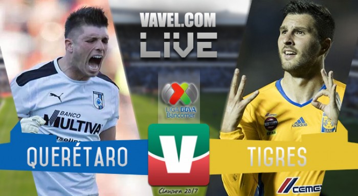 Resultado y goles del Querétaro 1-5 Tigres de la Liga MX 2017 Resultado y goles del Querétaro 1-5 Tigres de la Liga MX 2017