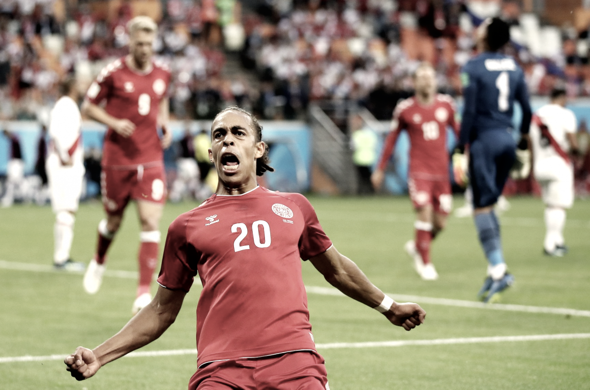 Dinamarca dio un golpe sorpresivo en la Copa del Mundo ante Perú