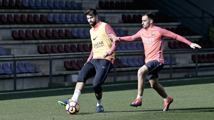 Vuelven Aleix Vidal, Gerard Piqué y Jordi Alba para recibir al Málaga
