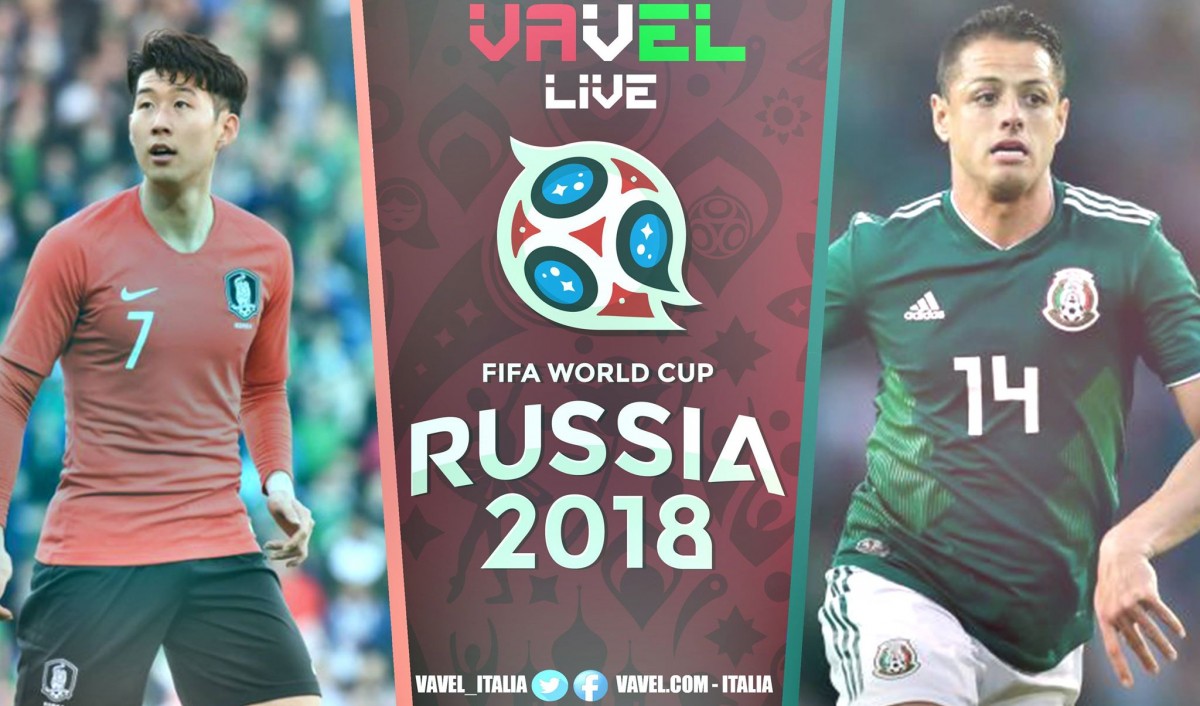 Risultato Corea del Sud - Messico in diretta, LIVE Russia 2018 - Vela, Hernandez, Son! (1-2)