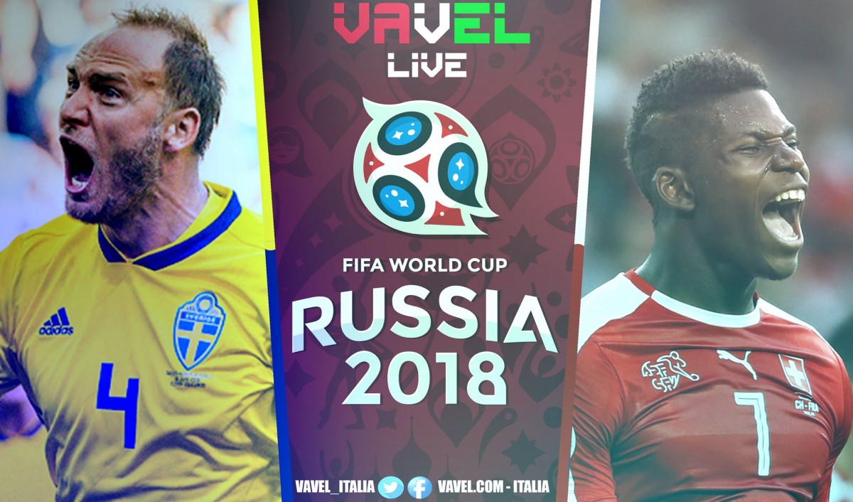 Terminata Svezia - Svizzera, LIVE Mondiali Russia 2018 (1-0): Scandinavi ai quarti!