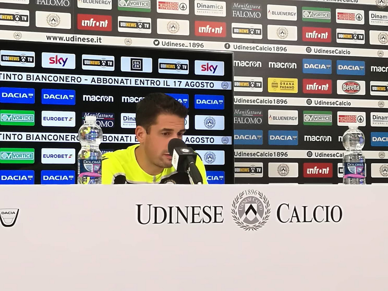 Udinese - Velazquez: "Un gran peccato, ma non perdiamo la testa"