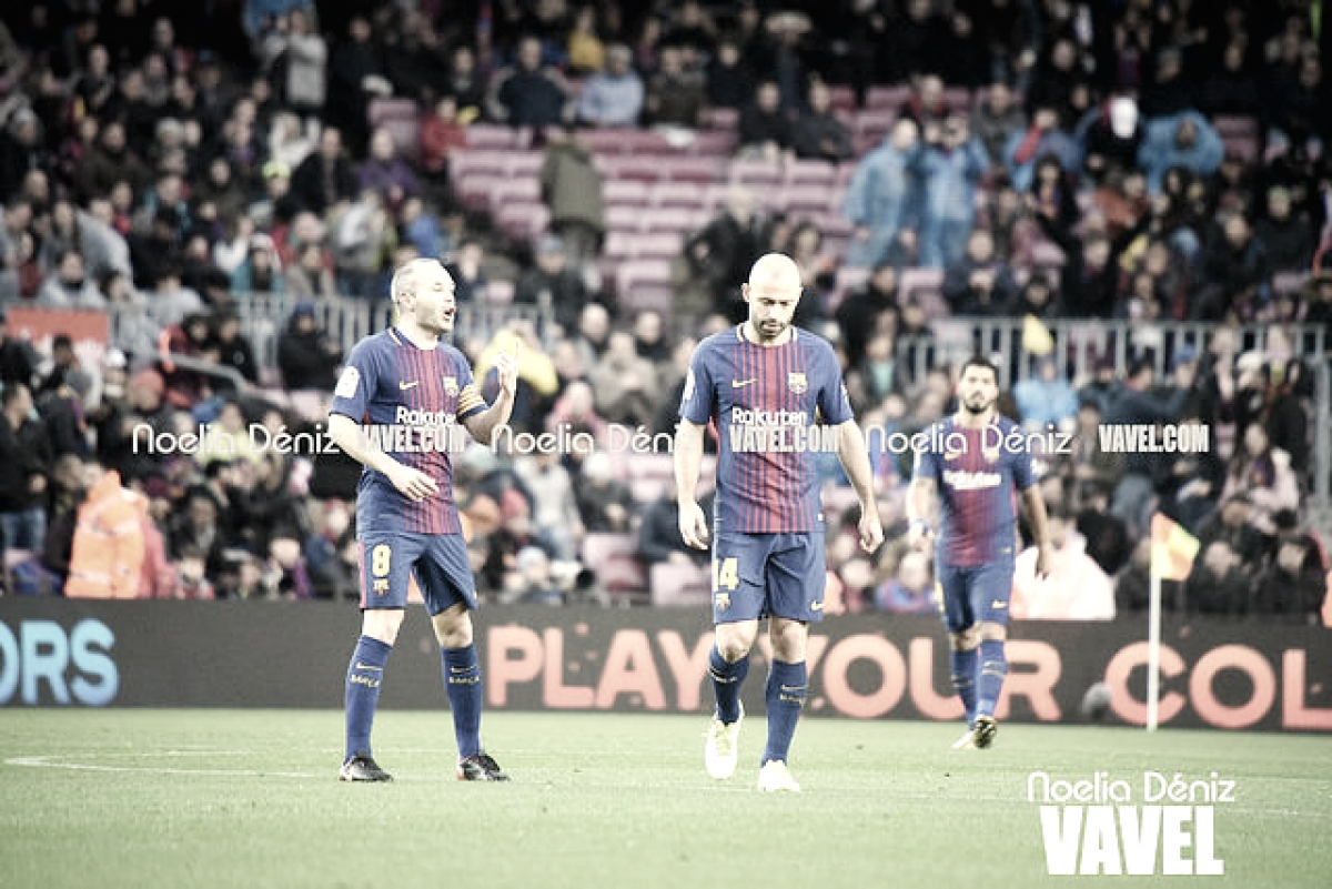 Iniesta y Mascherano, adiós al Barça y adiós a la selección