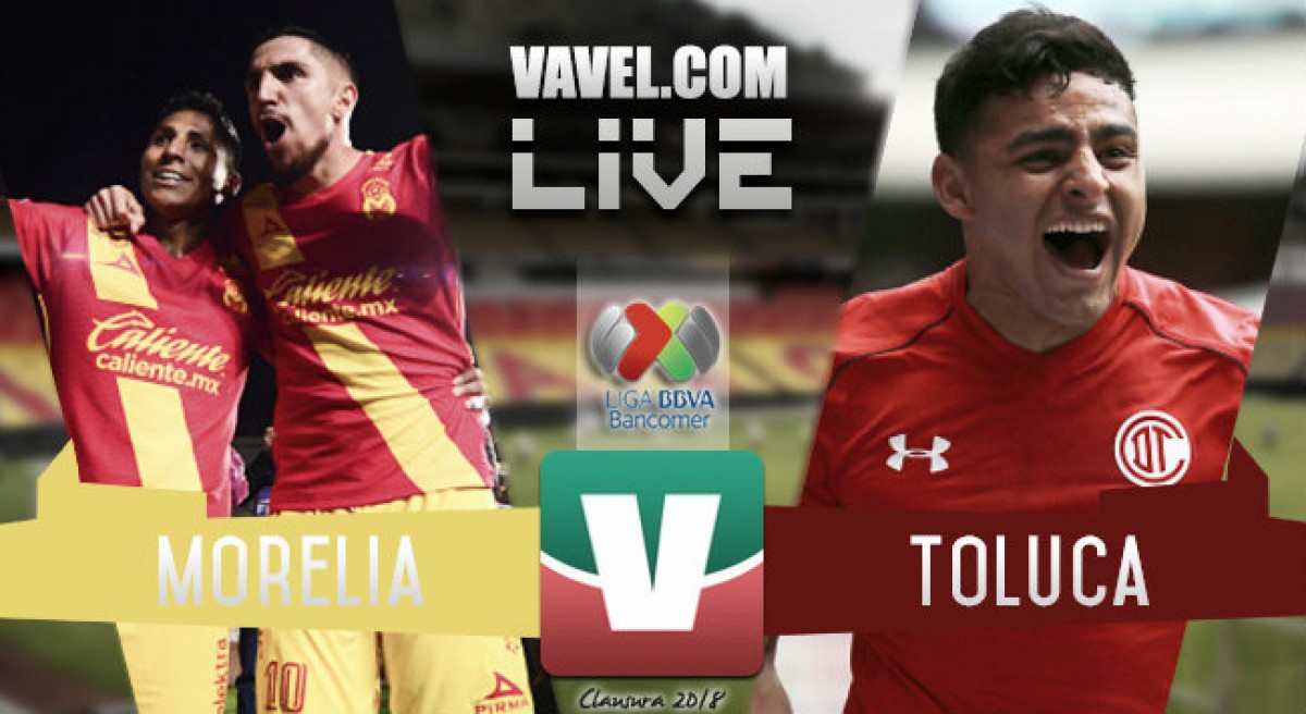 Resultado y gol del partido Monarcas Morelia 0-1 Toluca en Liga MX 2018 Resultado y gol del partido Monarcas Morelia 0-1 Toluca en Liga MX 2018