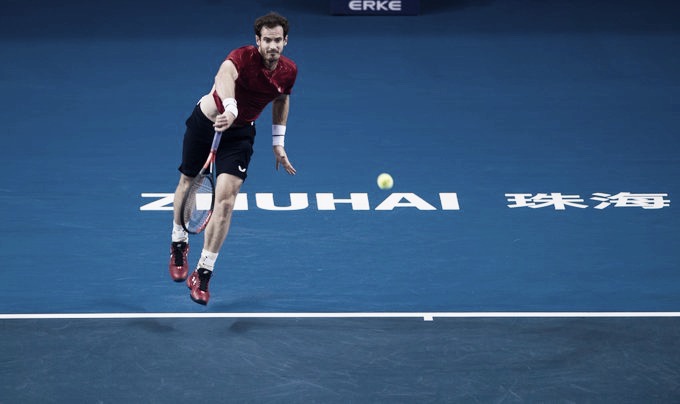 Em Zhuhai, Murray bate Sandgren e conquista primeira vitória em simples nível ATP desde a cirurgia Em Zhuhai, Murray bate Sandgren e conquista primeira vitória em simples nível ATP desde a cirurgia