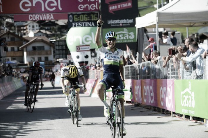 Giro d'Italia: numero di Chaves sul traguardo di Corvara. Kruijswijk si veste di rosa, Valverde abdica