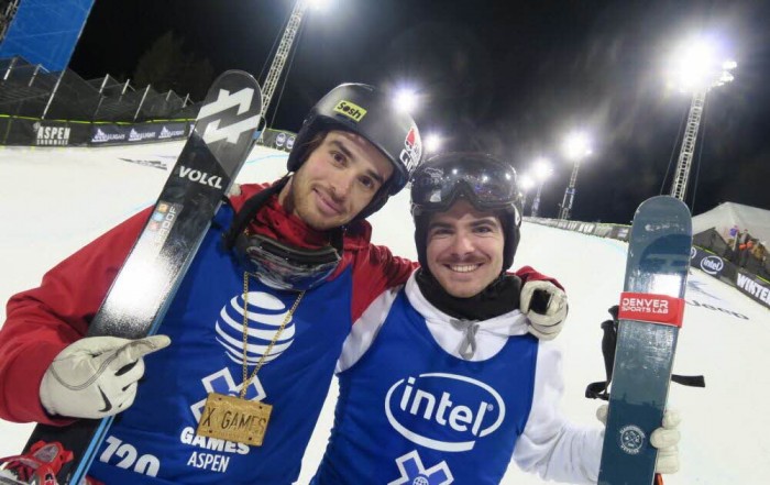 X Games Aspen: Rolland, Kenworthy and Valentin on the Men's Ski Superpipe podium