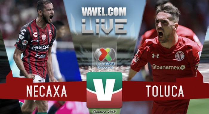 Resultado del partido Necaxa  0-0 Toluca de la Liga MX 2018