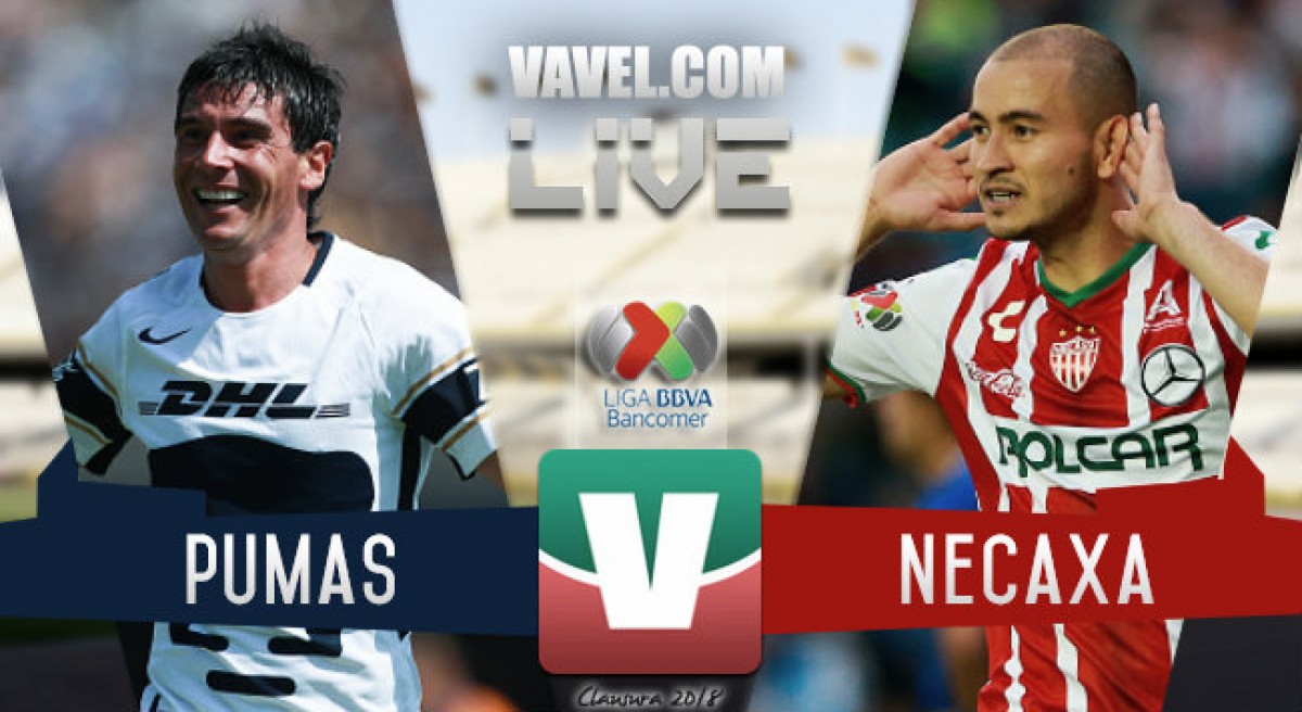 Resultado y goles del partido Pumas 1-1 Necaxa en Liga MX 2018 Resultado y goles del partido Pumas 1-1 Necaxa en Liga MX 2018