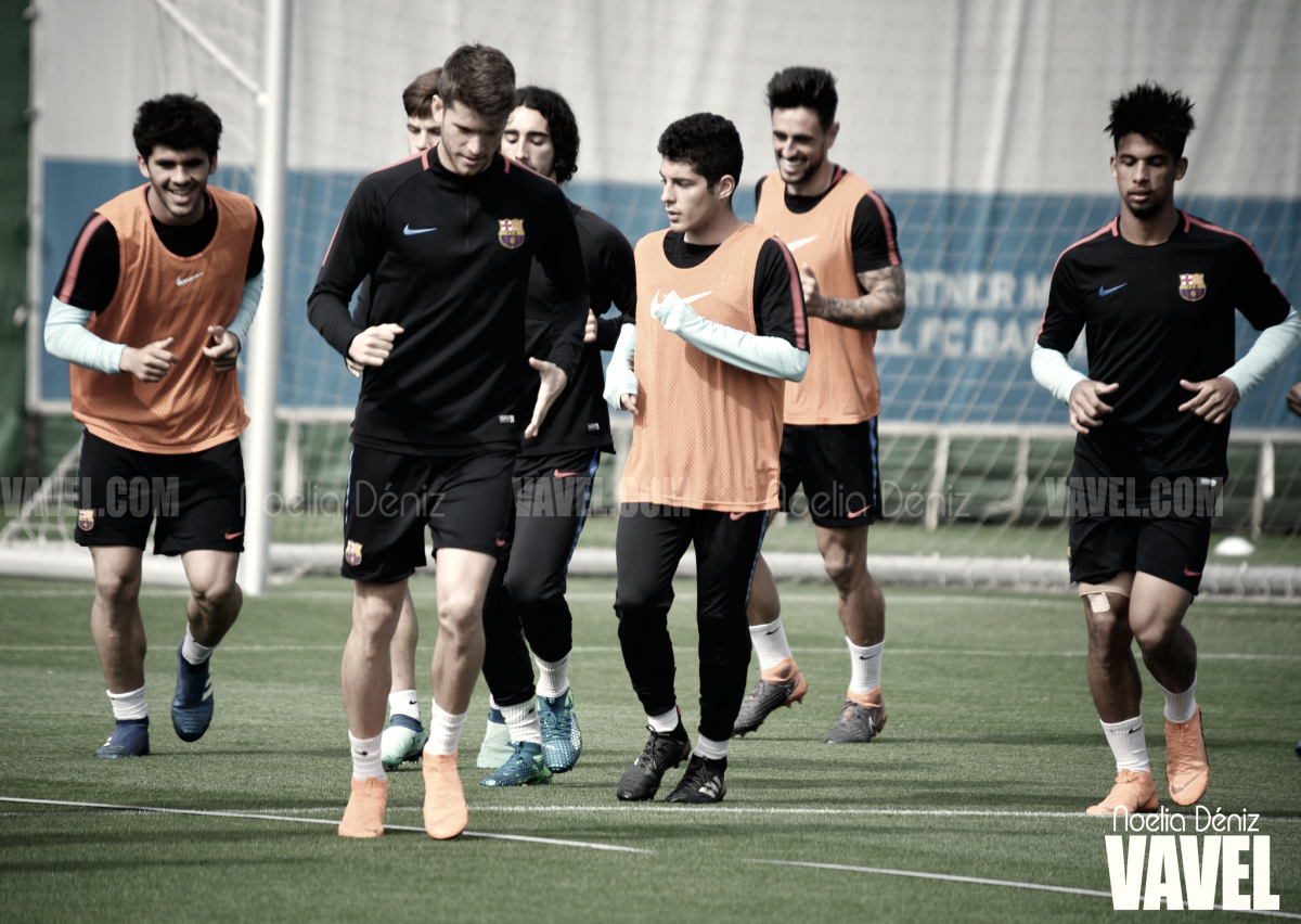 Fotos e imágenes del entrenamiento del Barça B previo al enfrentamiento contra la Cultural Leonesa Fotos e imágenes del entrenamiento del Barça B previo al enfrentamiento contra la Cultural Leonesa