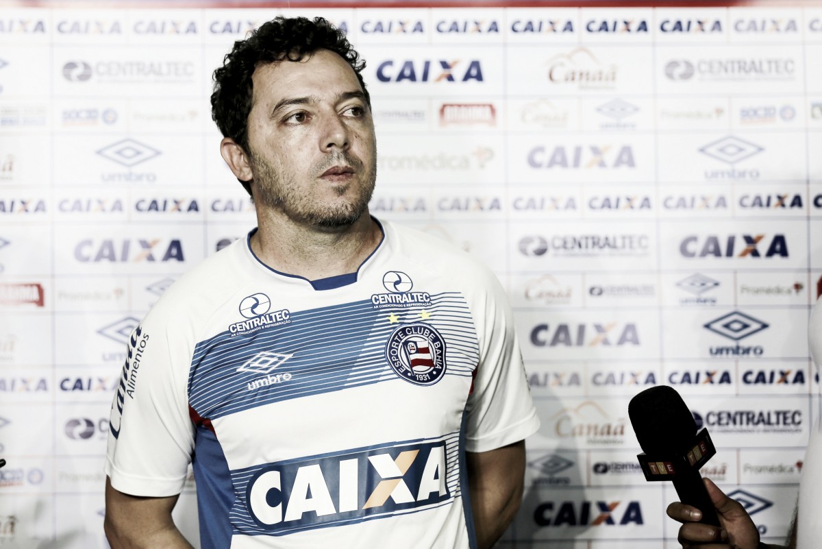 Alexandre Faganello lamenta baixo aproveitamento ofensivo do Bahia: "Nosso principal erro" Alexandre Faganello lamenta baixo aproveitamento ofensivo do Bahia: "Nosso principal erro"