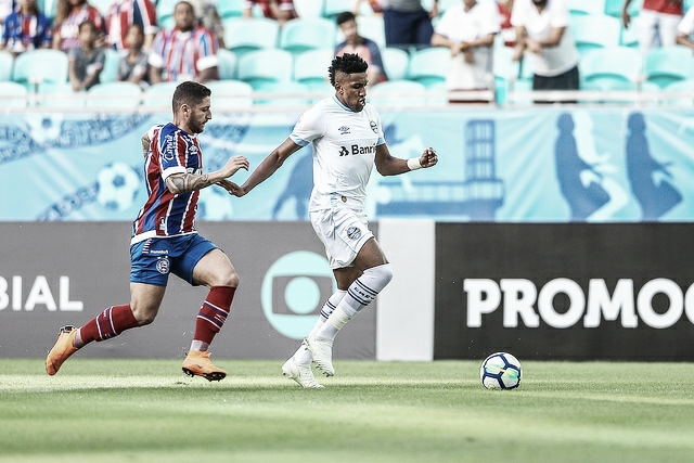 Brigando no topo da tabela, Grêmio recebe Bahia na Arena Brigando no topo da tabela, Grêmio recebe Bahia na Arena
