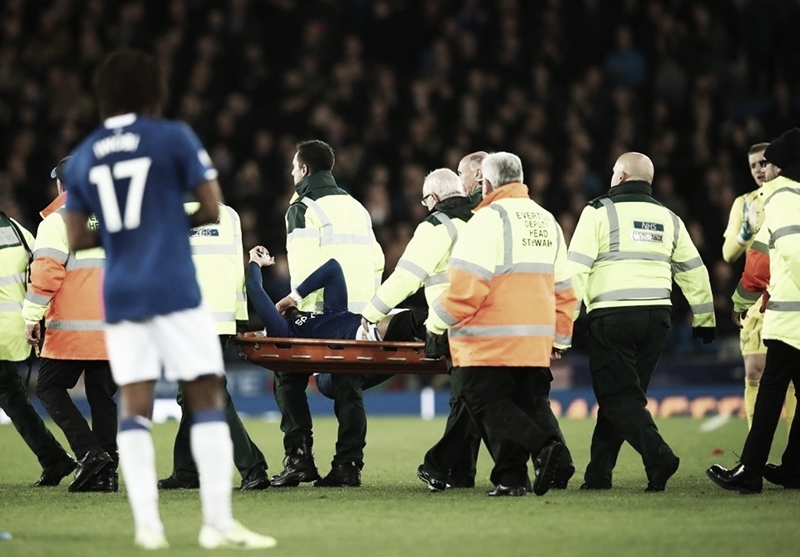 Em jogo marcado por grave lesão de André Gomes, Everton e Tottenham ficam no empate Em jogo marcado por grave lesão de André Gomes, Everton e Tottenham ficam no empate