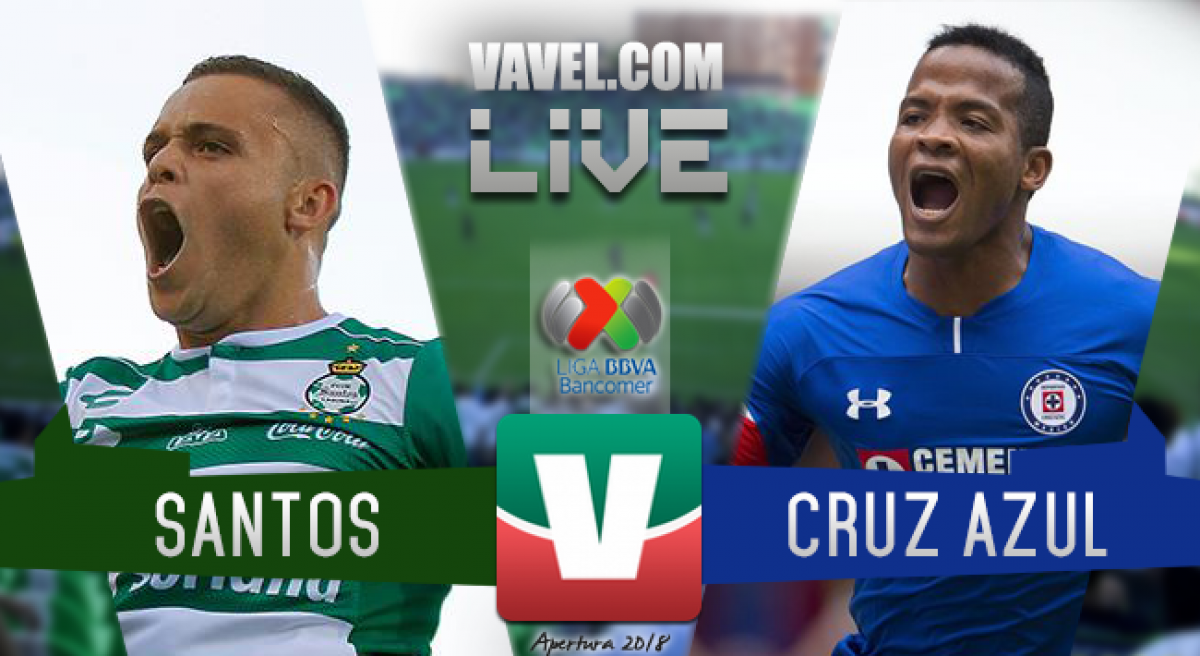 Resultado y goles del Santos 1-1 Cruz Azul Liga MX 2018 Resultado y goles del Santos 1-1 Cruz Azul Liga MX 2018