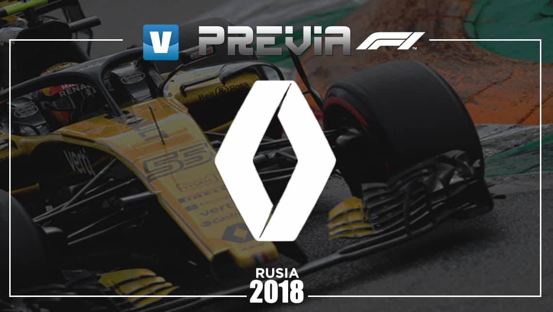 Previa de Renault en el GP de Rusia 2018:
reducir daños