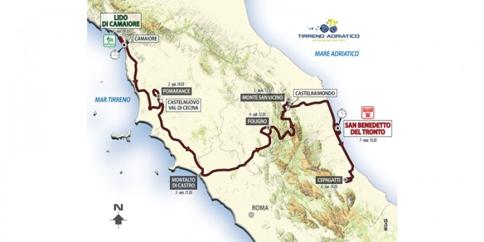 Tirreno - Adriatico 2016, il via con la cronosquadre