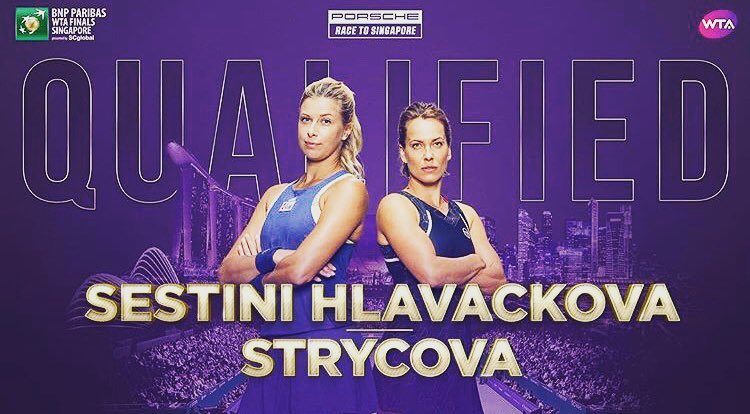 Barbora Strycova and Andrea Sestini Hlavackova Qualify For Singapore