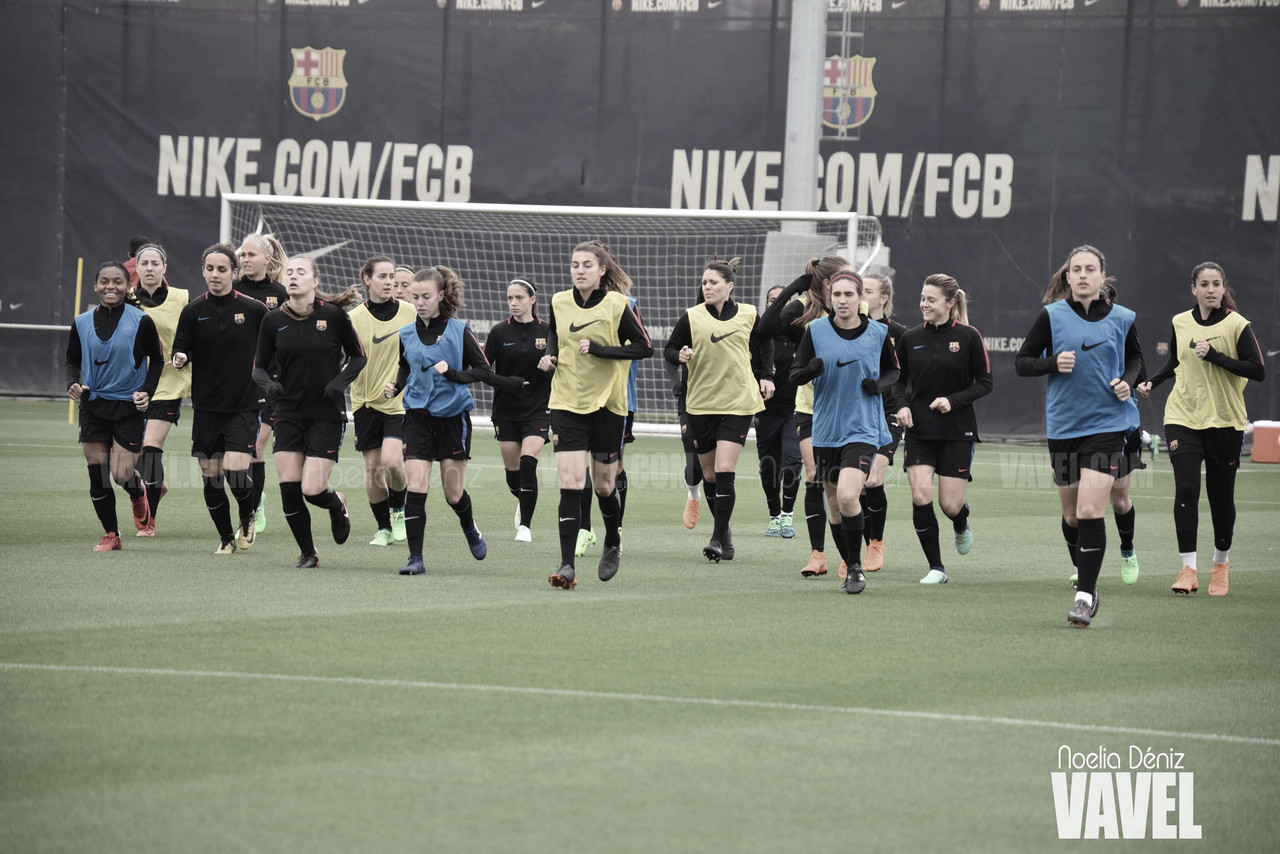  El Barcelona Femenino realiza la última sesión antes del duelo con el Rayo Vallecano