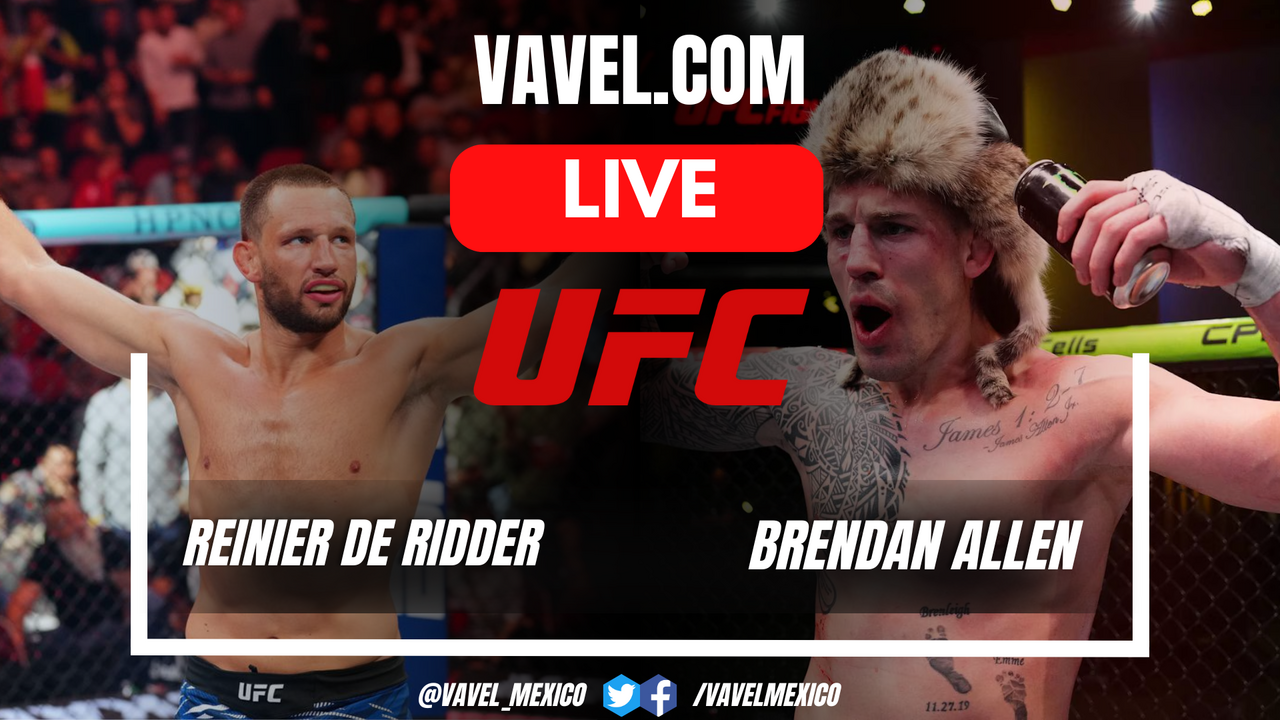 Highlights of the Reinier de Ridder vs Brendan Allen fight in UFC Fight Night 2025