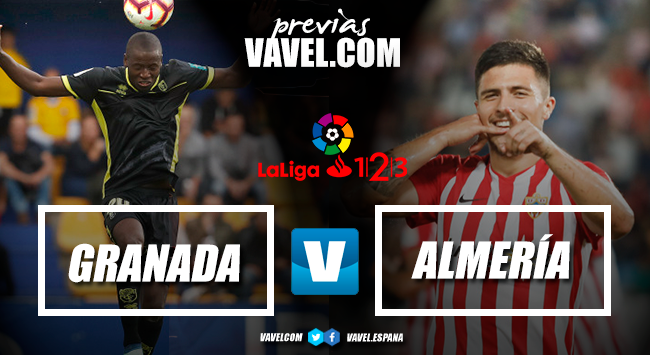 Previa Granada CF - UD Almería:derbi andaluz  en la parte alta de la tabla