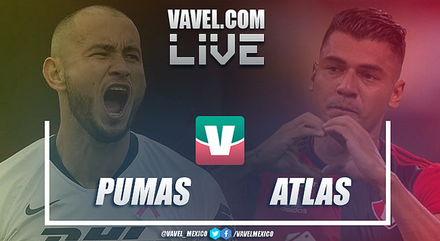 Resultado y goles del Pumas (2-2) Atlas en Liga MX 2019 Resultado y goles del Pumas (2-2) Atlas en Liga MX 2019