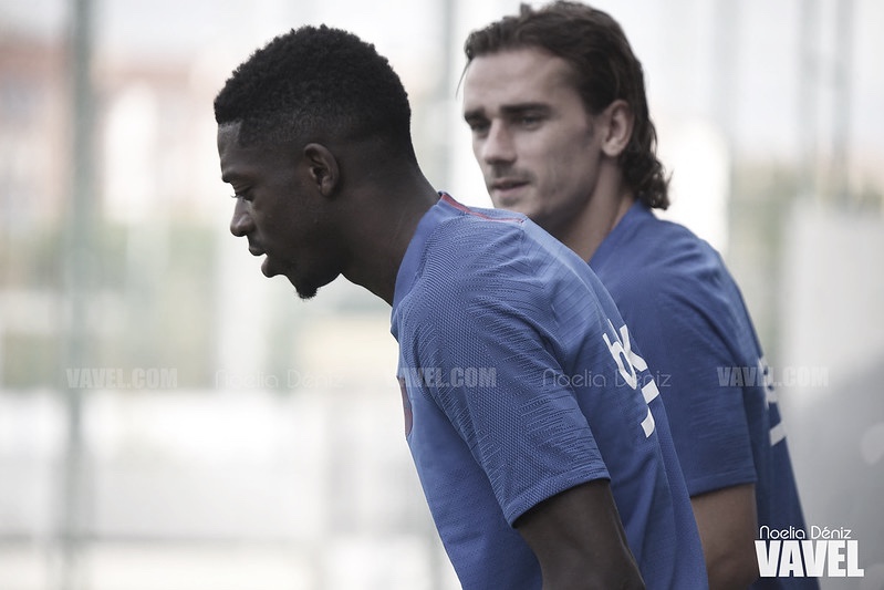 Dembélé ya entrena con el grupo Dembélé ya entrena con el grupo