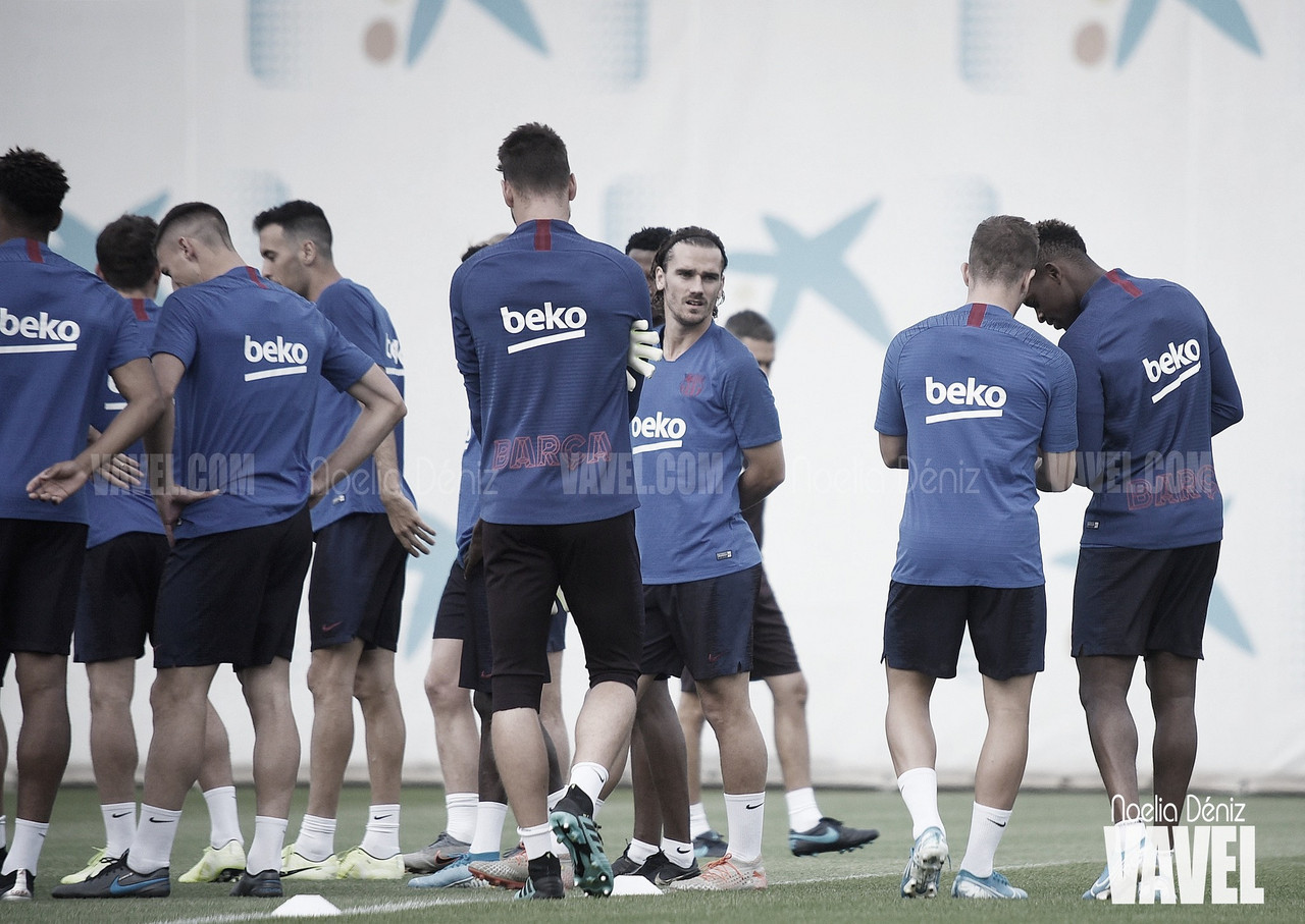 El Barça realiza un entrenamiento regenerativo 