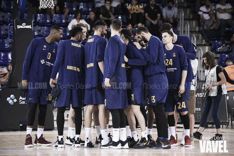 Los jugadores del Barça Basket rinden tributo a Kobe Bryant