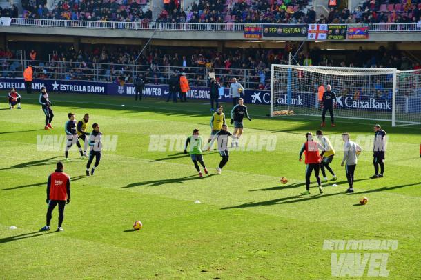 El Barça se entrena con ocho canteranos El Barça se entrena con ocho canteranos