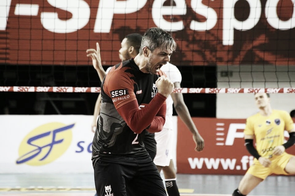 Em primeiro jogo do returno, Sesi-SP derrota Vôlei Ribeirão em casa