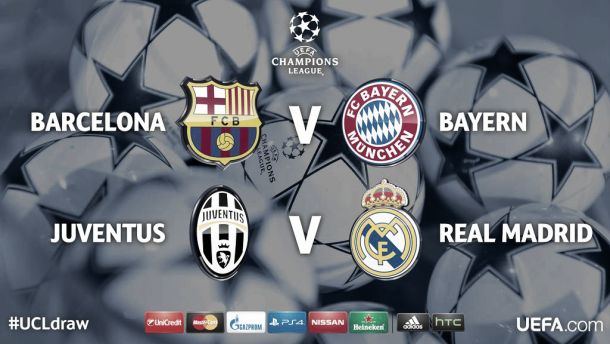 Bayern-Barça y Real-Juve, los cruces