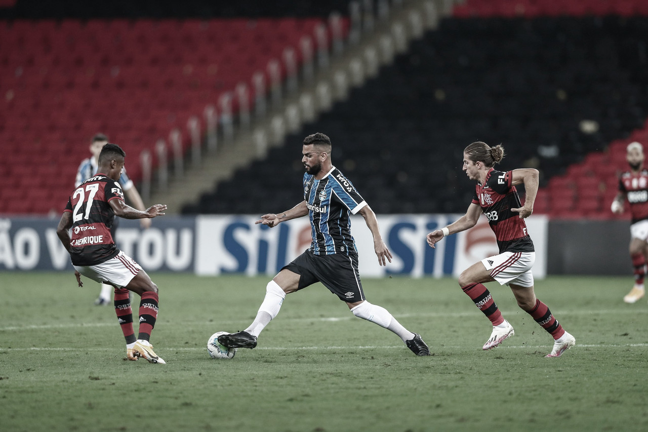Confronto direito: Grêmio e Flamengo se enfrentam na parte de cima da tabela