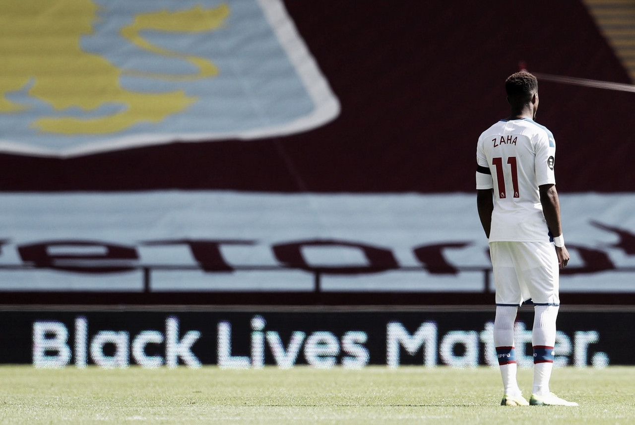 Atacante Zaha revela ataques racistas em rede social antes de confronto com Aston Villa
