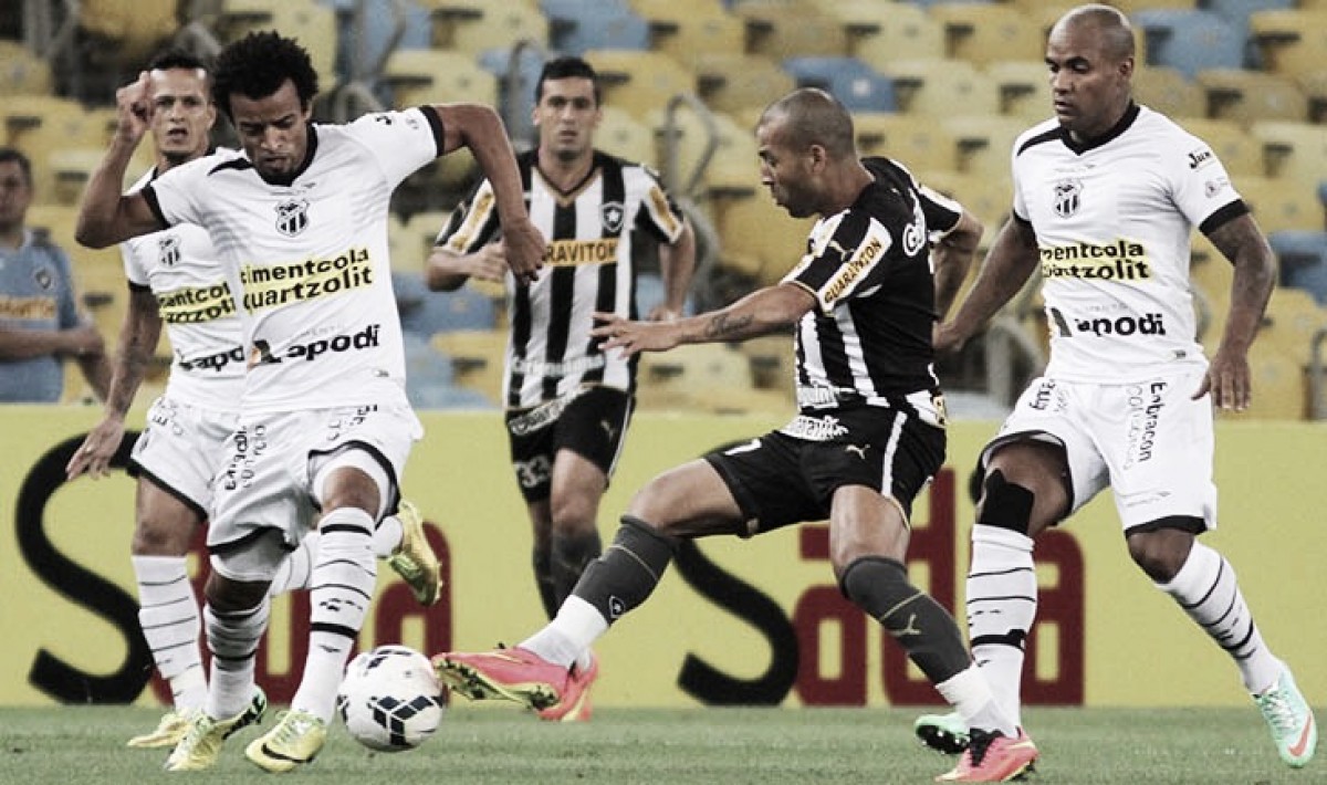 Embalado por vitória em clássico, Botafogo enfrenta lanterna Ceará do estreante Lisca